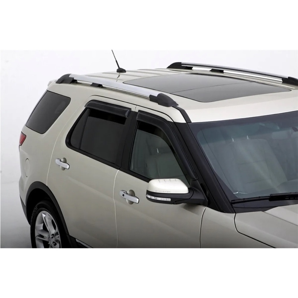 Avs Auto Ventshade Smoked Tape On Vent Visor Rain Guards For 11-19 Ford Explorer
